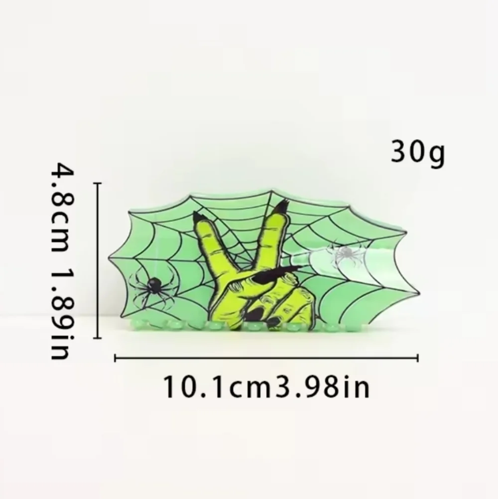 New Glow-in-the-Dark Disney’s Wicked Spider Web Hair Clip Claw